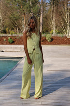 Maya Yellow - Straight Pants