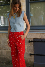 Constant Red Polka Dot Trousers