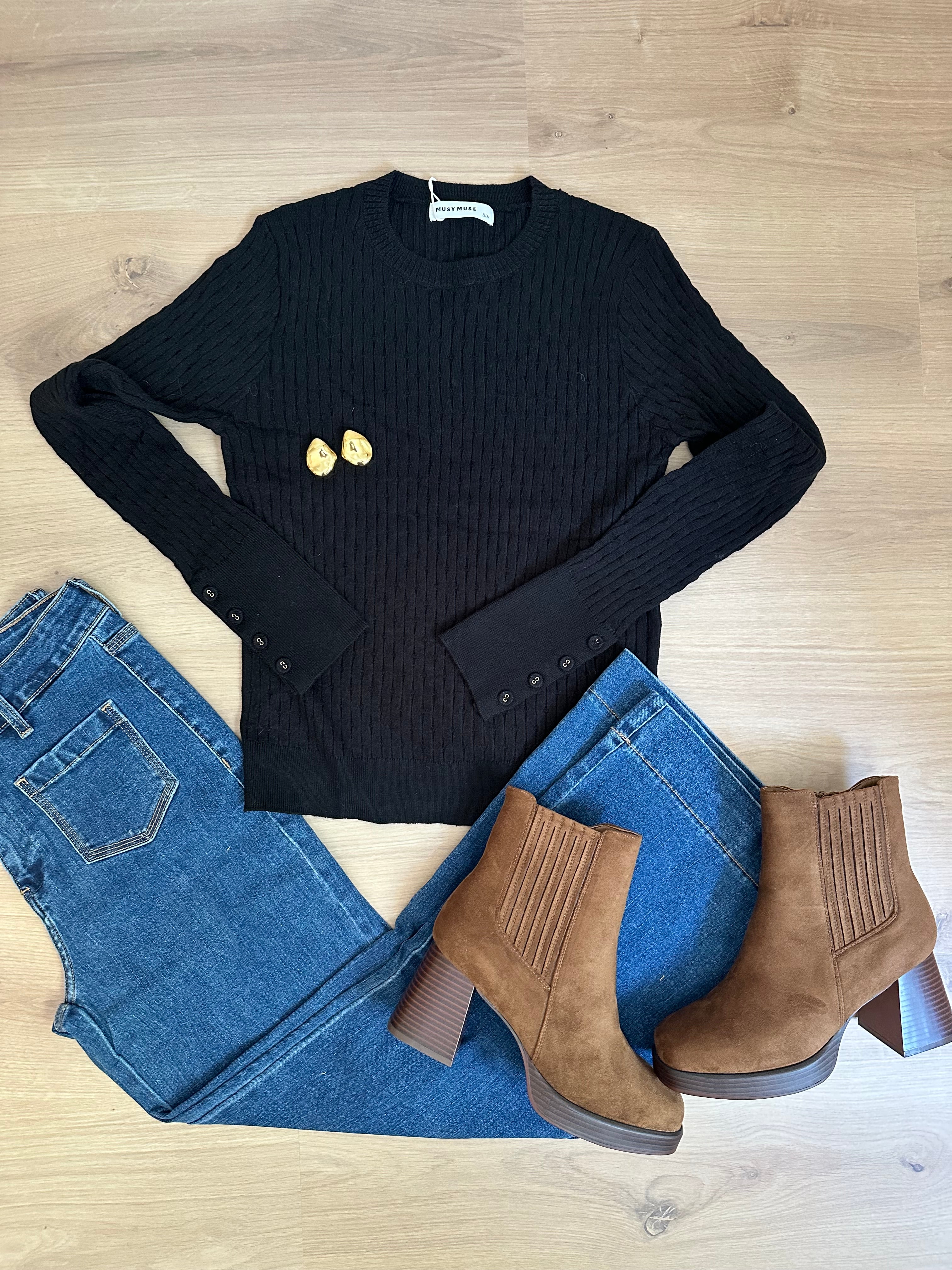 Jersey fino Diane negro