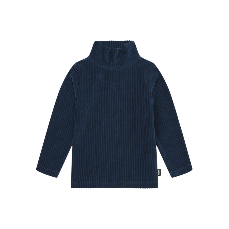 Sous-Pull Coton Bio - Bleu - Fille