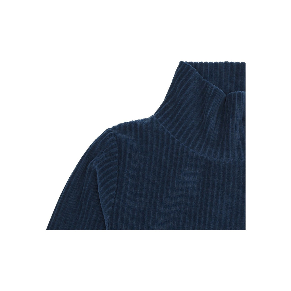 Sous-Pull Coton Bio - Bleu - Fille