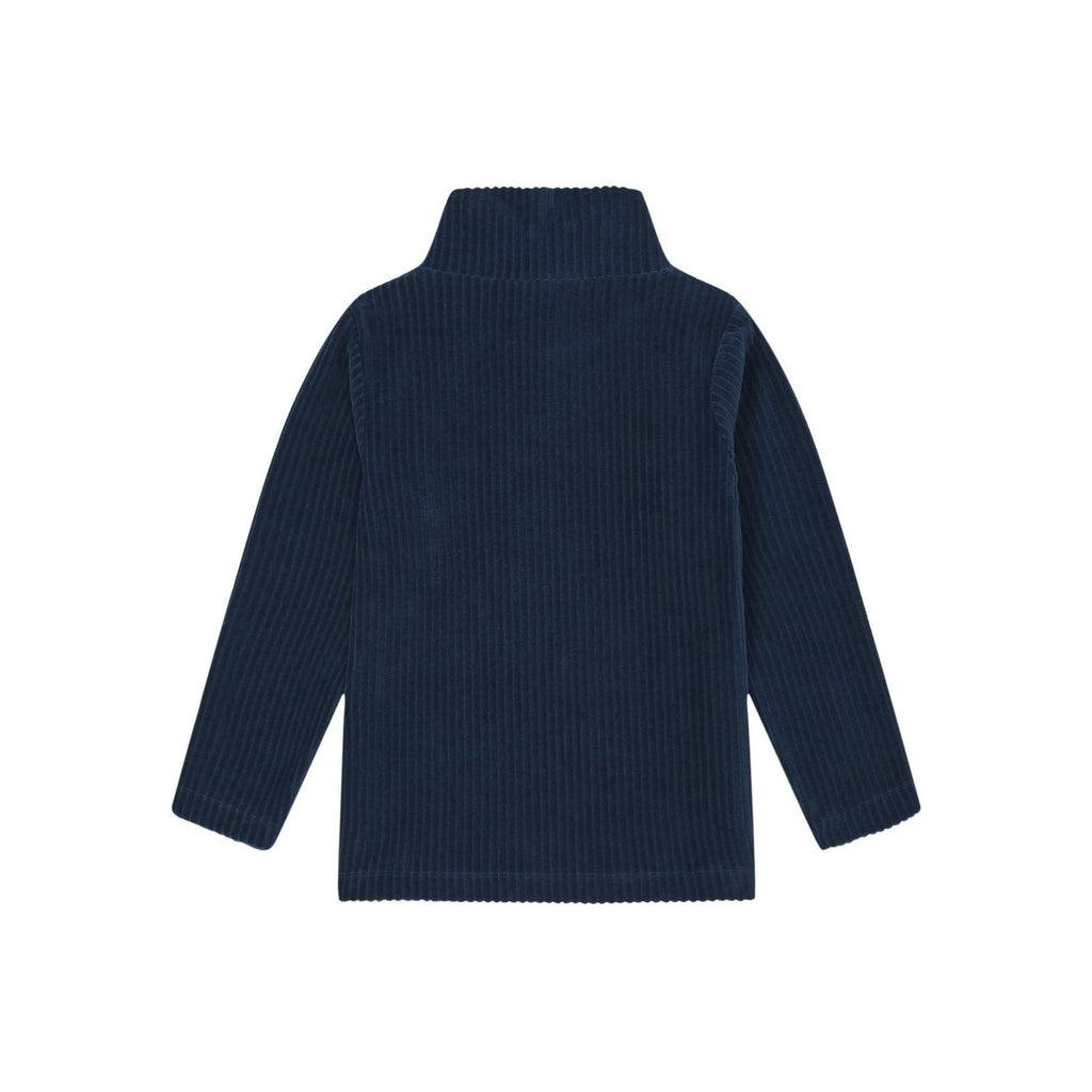 Sous-Pull Coton Bio - Bleu - Fille