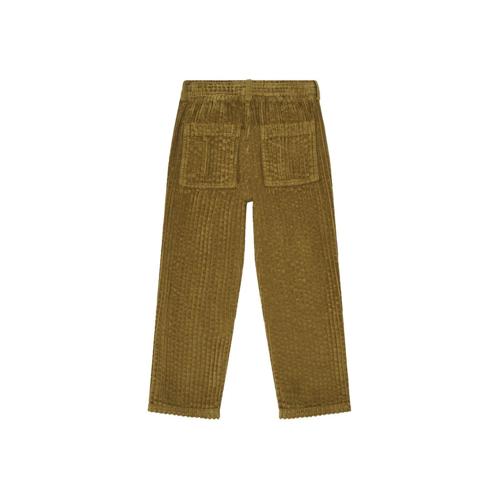 Pantalon Taille Elastiquée Velours Côtelé Bio - Marron - Garçon