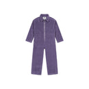 Combinaison Velours Bio - Violet - Fille