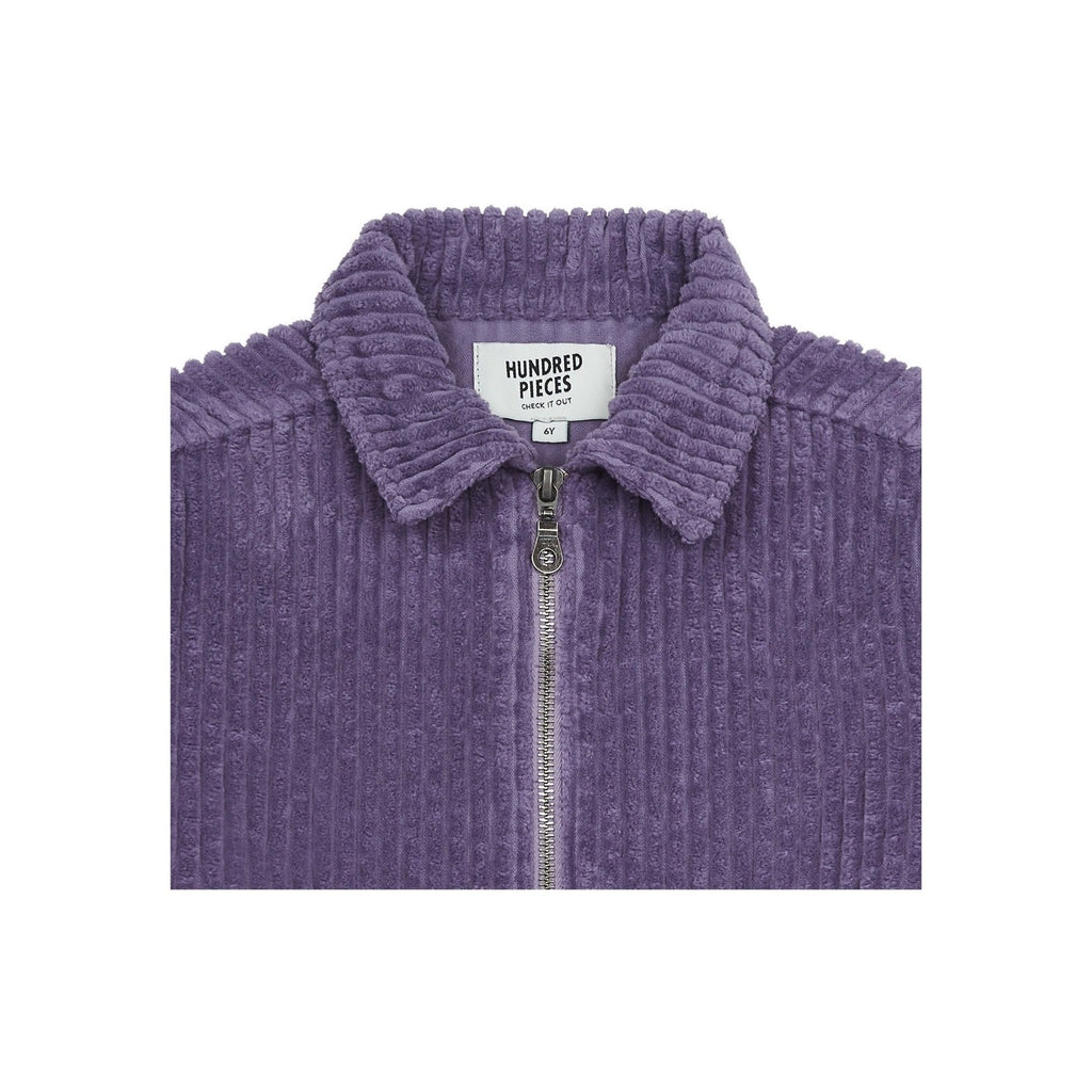 Combinaison Velours Bio - Violet - Fille