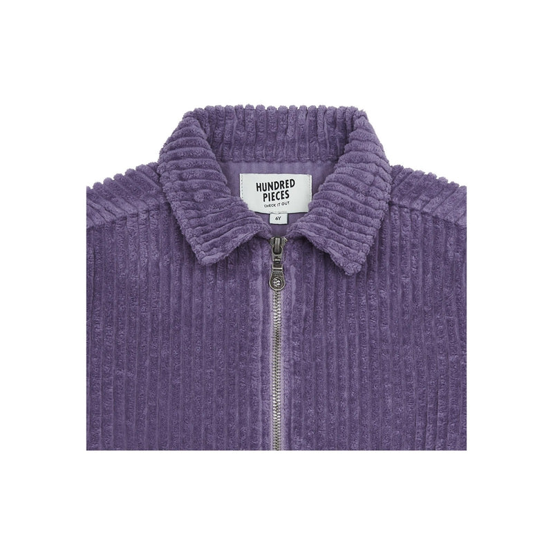 Combinaison Velours Bio - Violet - Fille