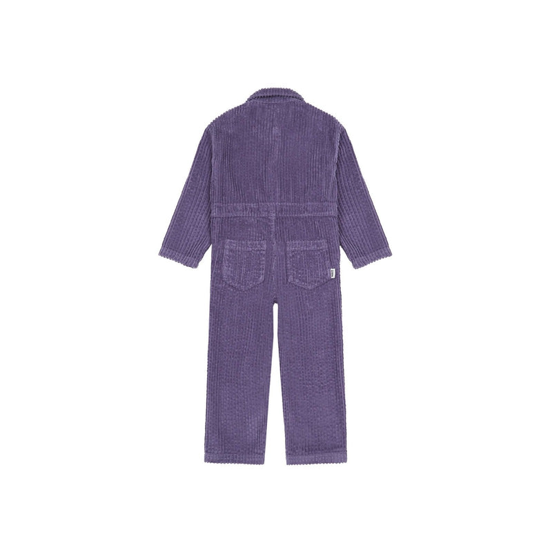 Combinaison Velours Bio - Violet - Fille