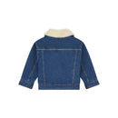 Veste Denim Organic Doublure Sherpa - Bleu - Fille