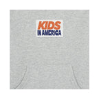 Hundred Pieces - Hoodie Kids In America Coton Bio - Gris Anthracite Chiné - Garçon
