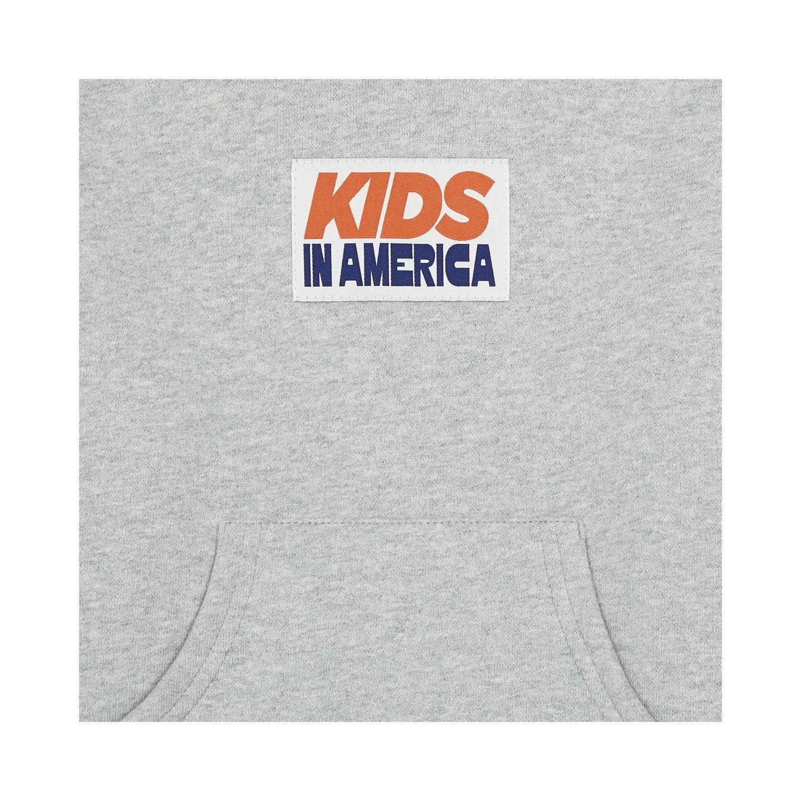 Hundred Pieces - Hoodie Kids In America Coton Bio - Gris Anthracite Chiné - Garçon