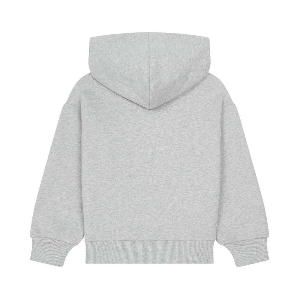 Hundred Pieces - Hoodie Kids In America Coton Bio - Gris Anthracite Chiné - Garçon
