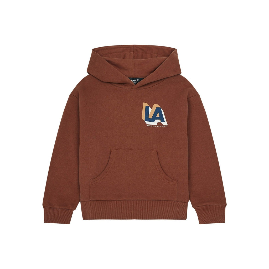 La Surf Organic Cotton Hoodie - Rust - Boy