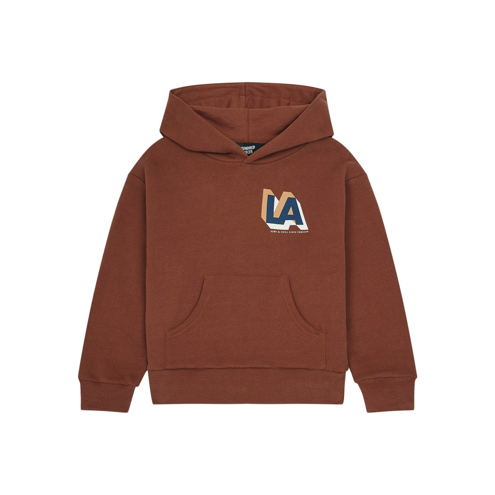 La Surf Organic Cotton Hoodie - Rust - Boy