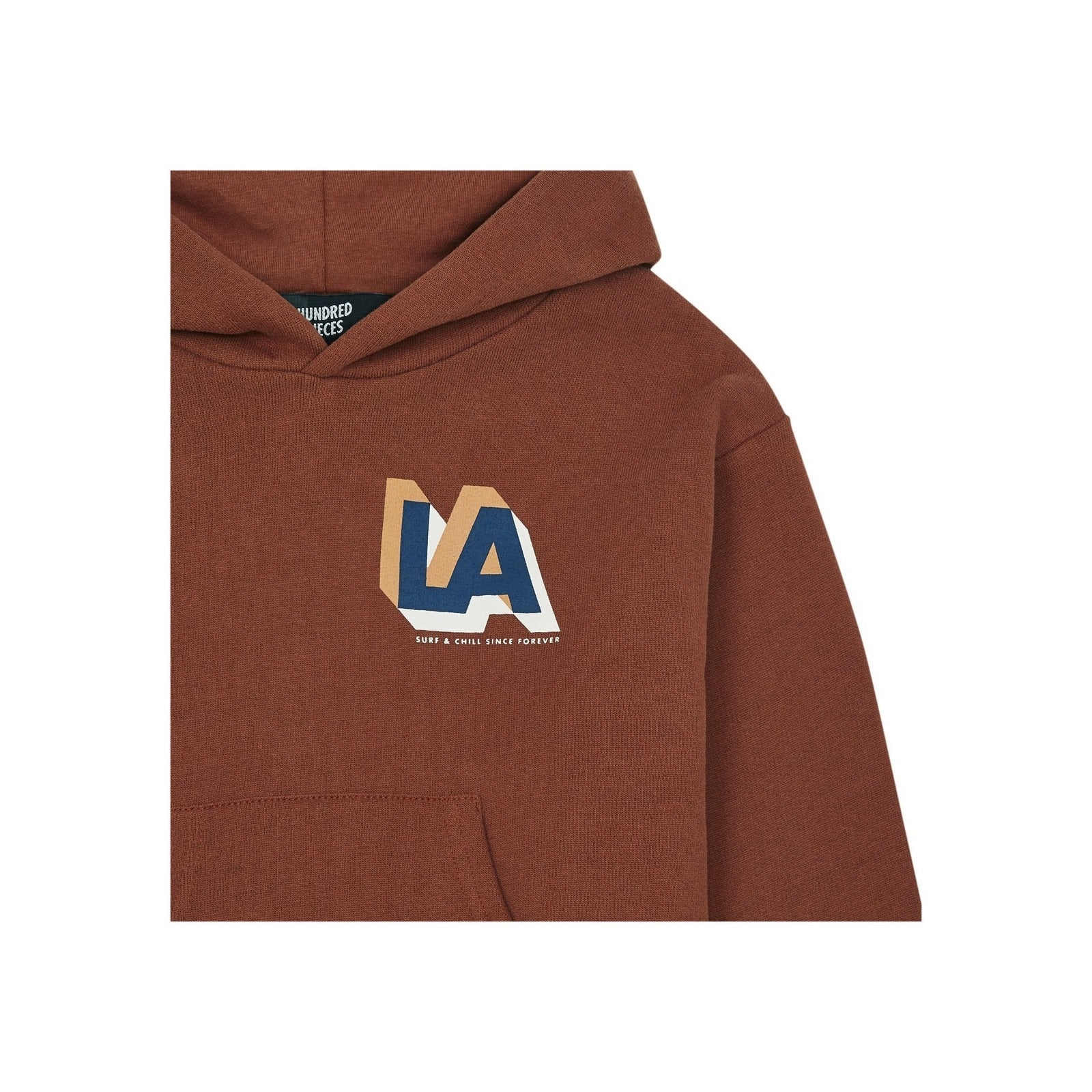 La Surf Organic Cotton Hoodie - Rust - Boy