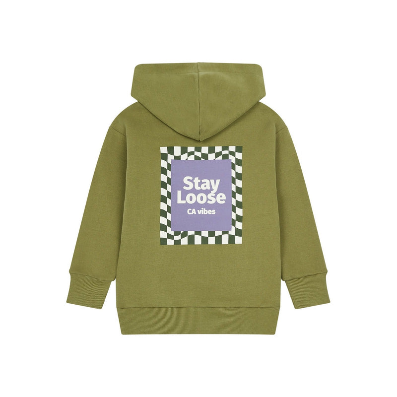 Stay Loose Organic Cotton Sweatshirt - Green - Boy