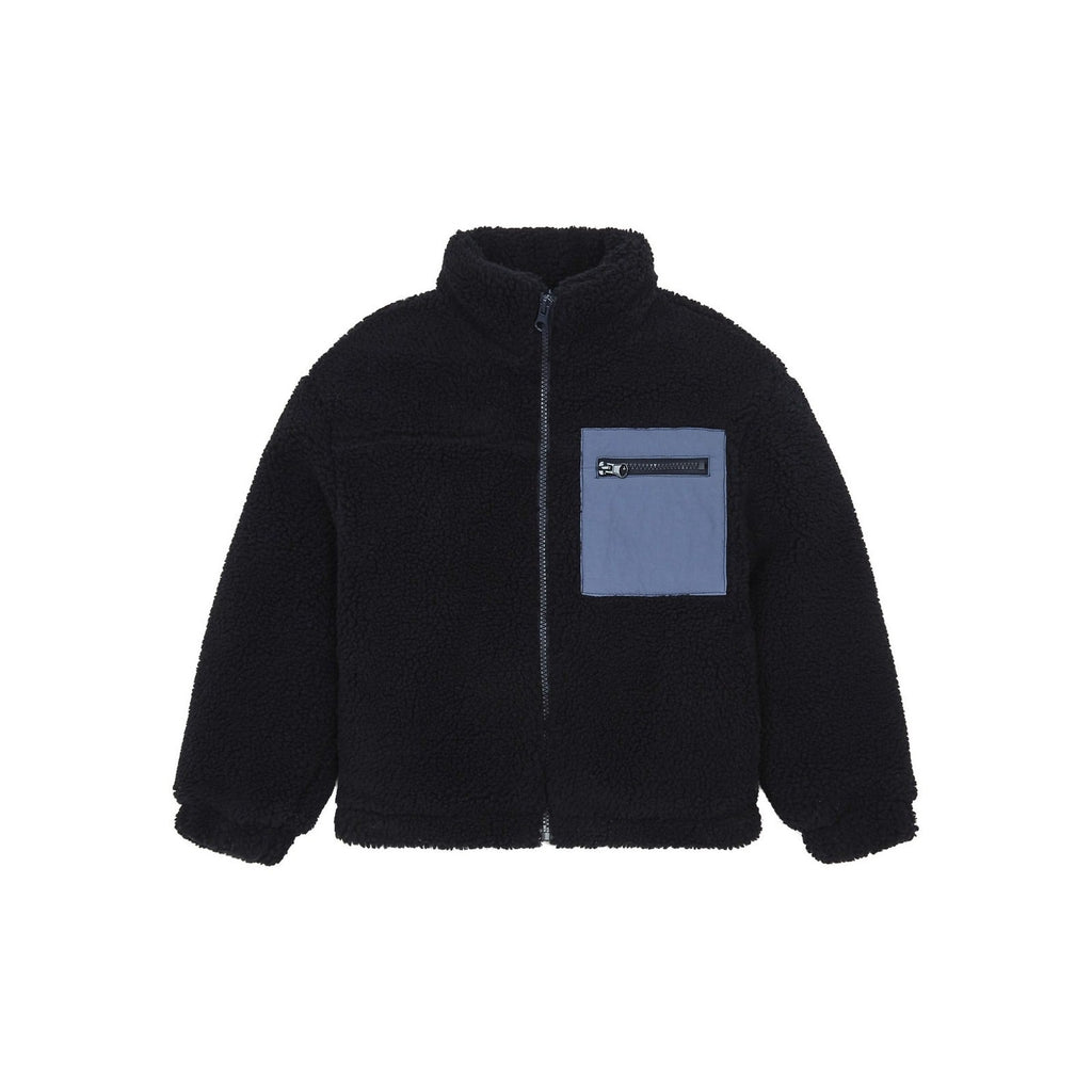 Veste En Sherpa - Bleu Marine - Garçon