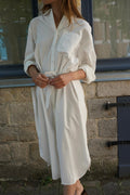 Angèle Shirt Dress White