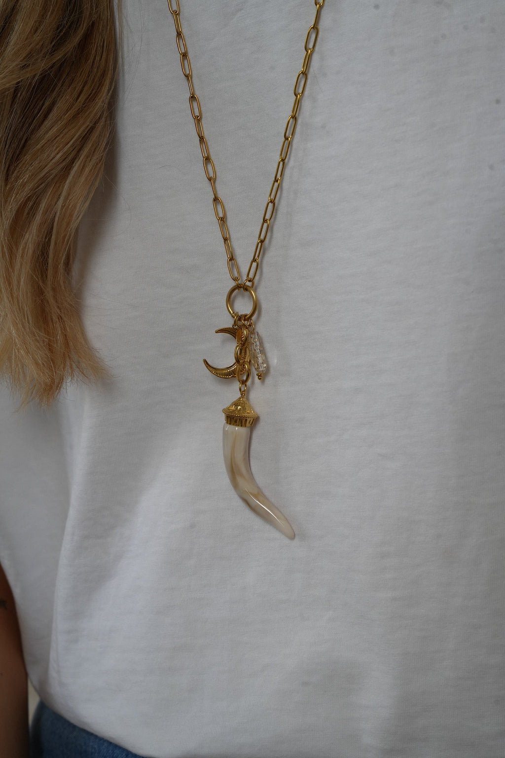 Collier Acier - Laurel Crème