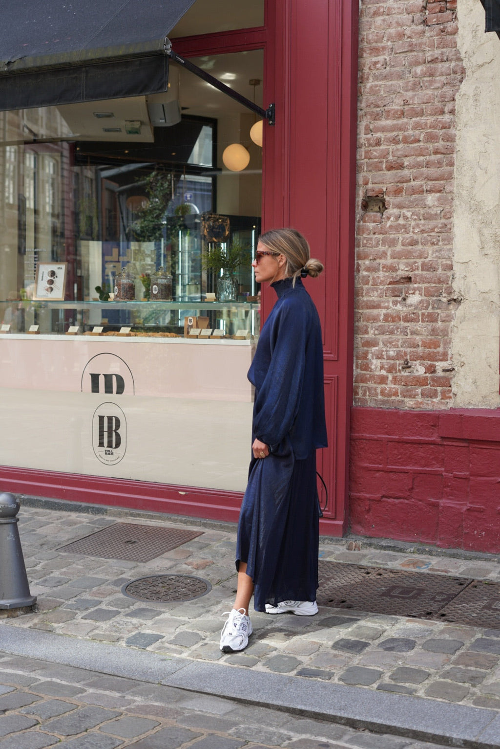 Long Roman Skirt Navy