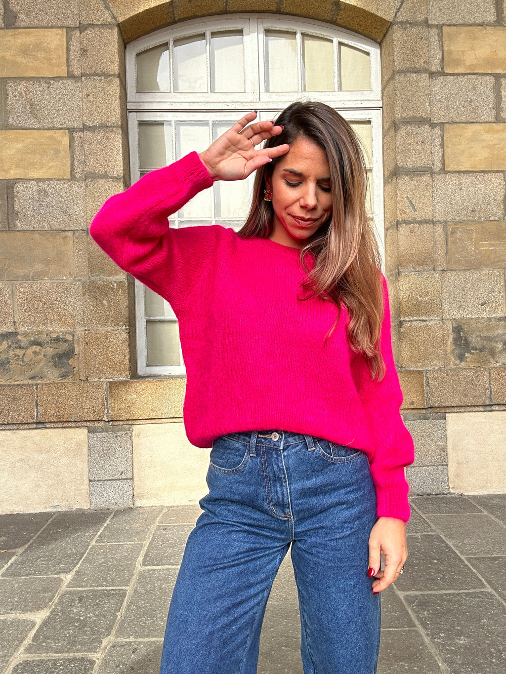 Pull Anna fuschia