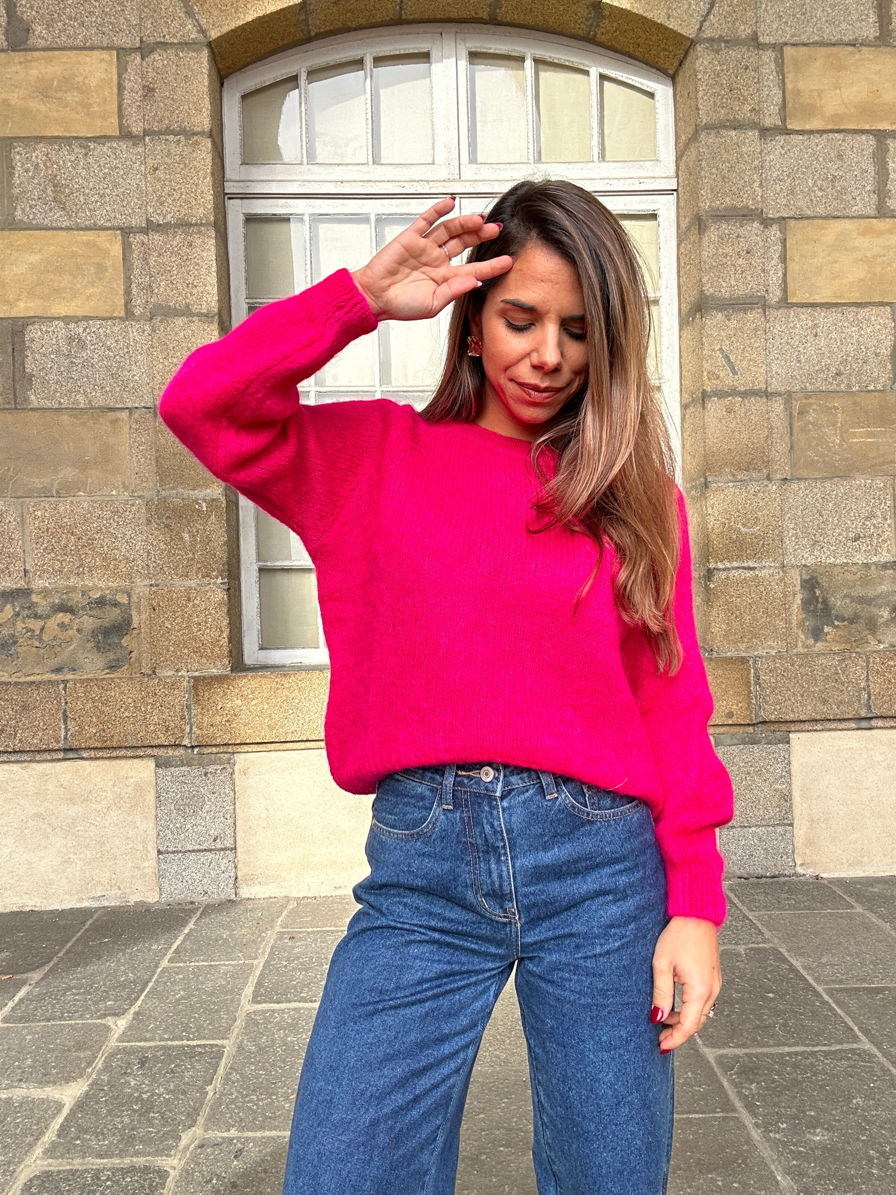Pull Anna fuschia