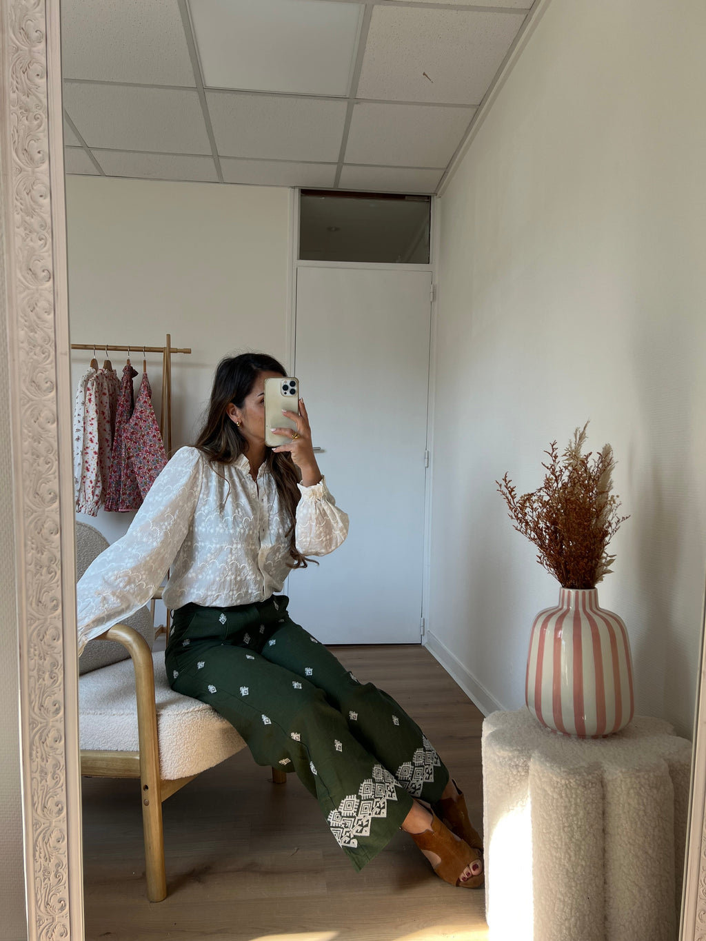 Pantalon Fluide Lola Kaki