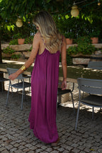 Robe Longue Darcy - Prune