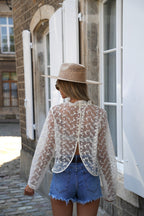 Blouse Brodée Tifany - Beige