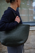 Dark Green Braided Bag