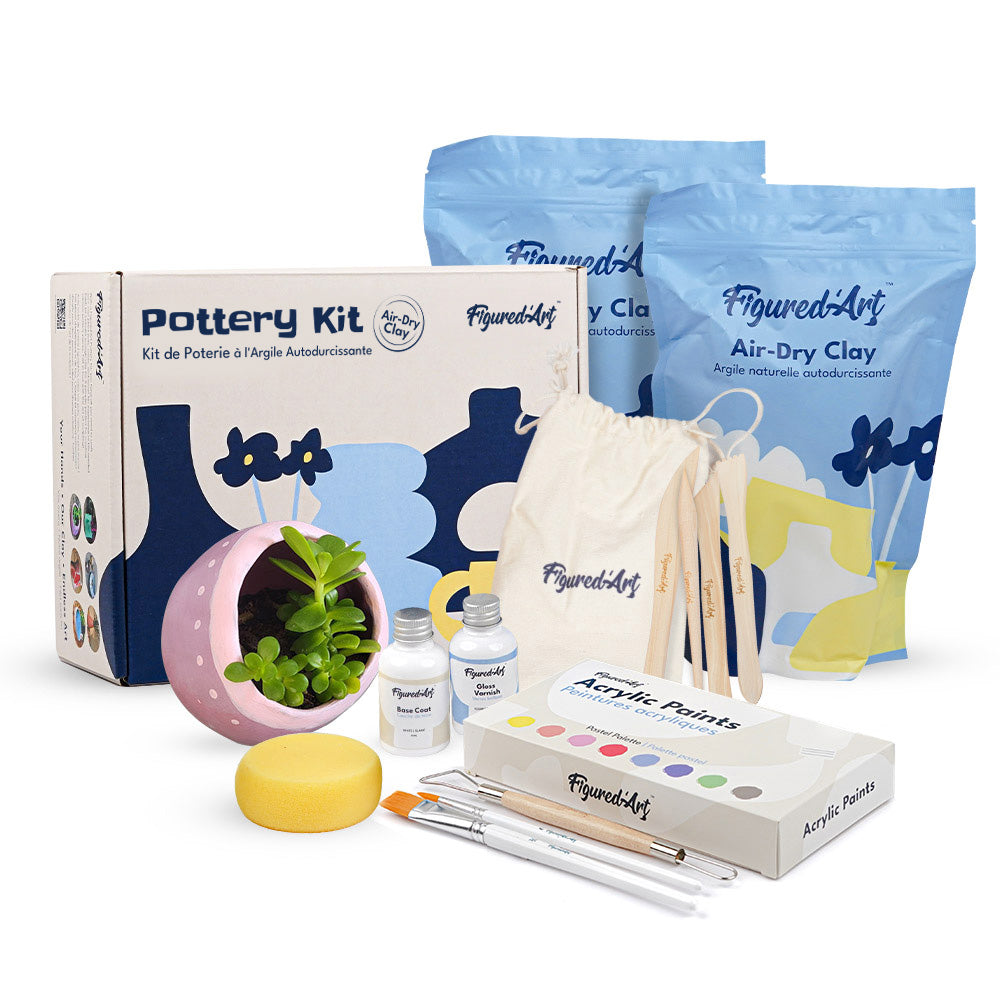 Kit De Poterie Argile Autodurcissante