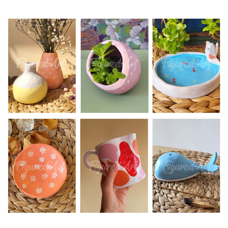 Kit De Poterie Argile Autodurcissante