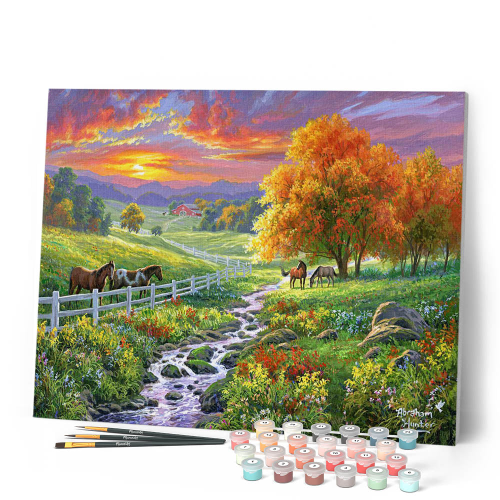 Peinture Par Numéros - Prairie Ensoleillée