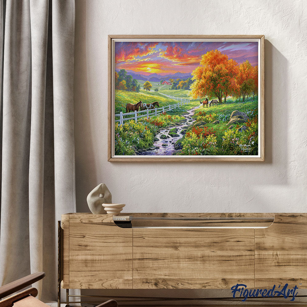 Peinture Par Numéros - Prairie Ensoleillée