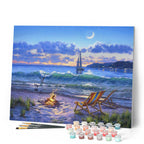 Peinture Par Numéros - Vue Sur La Plage