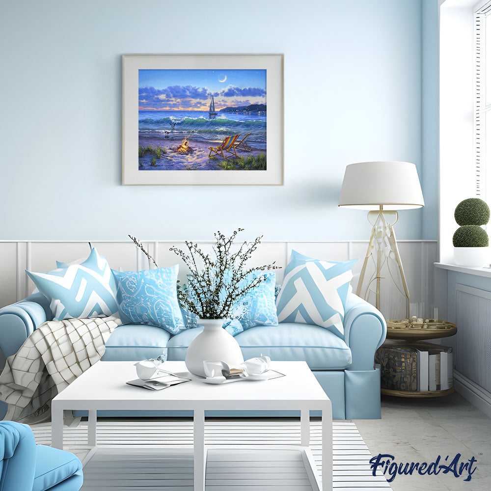 Peinture Par Numéros - Vue Sur La Plage