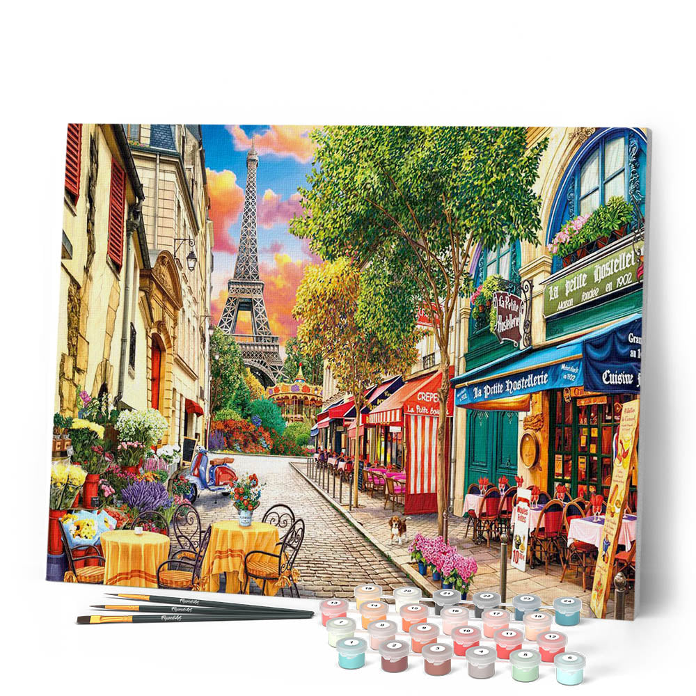 Peinture Par Numéros - Ruelle À Paris
