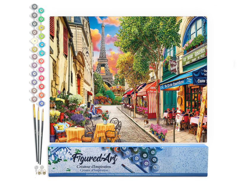 Peinture Par Numéros - Ruelle À Paris