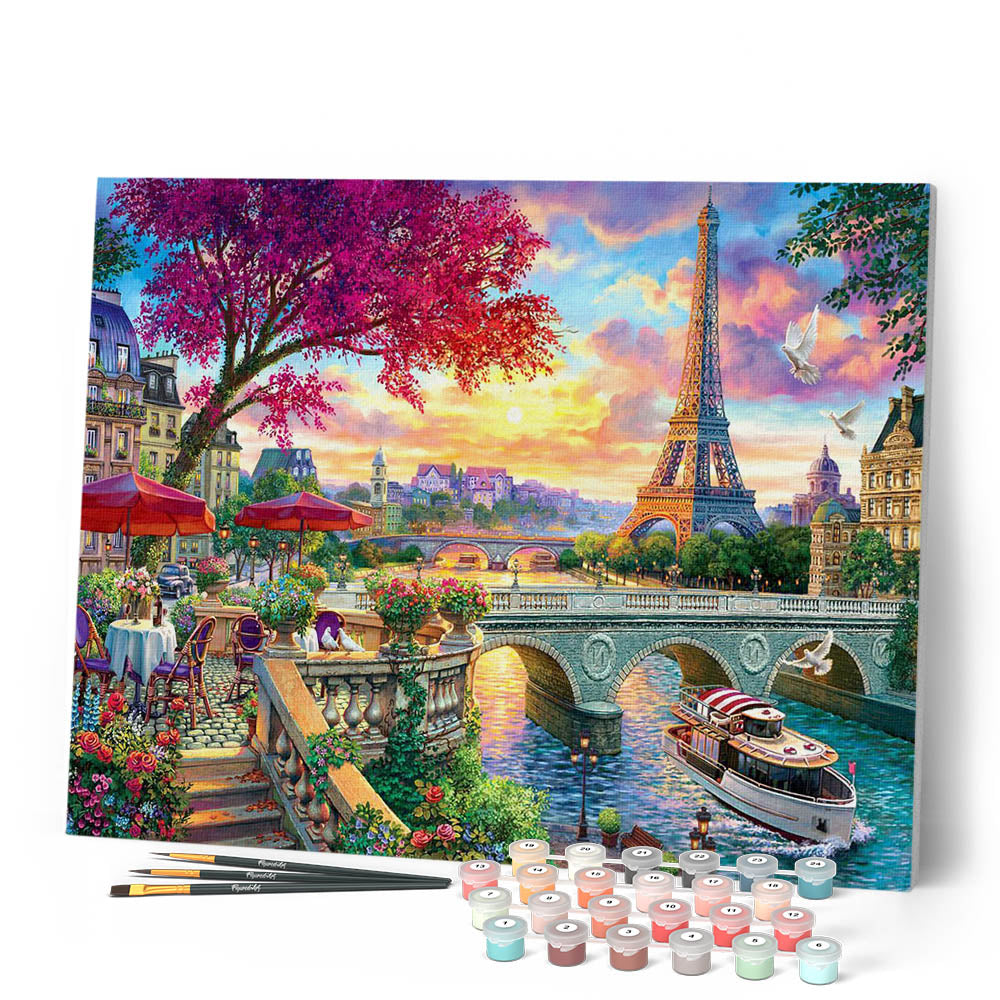 Paint by Numbers - Dinner on the Banks of the Seine
