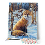 Peinture Par Numéros - Renard Dans La Neige