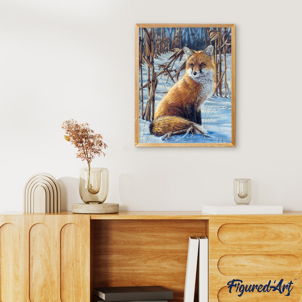 Peinture Par Numéros - Renard Dans La Neige