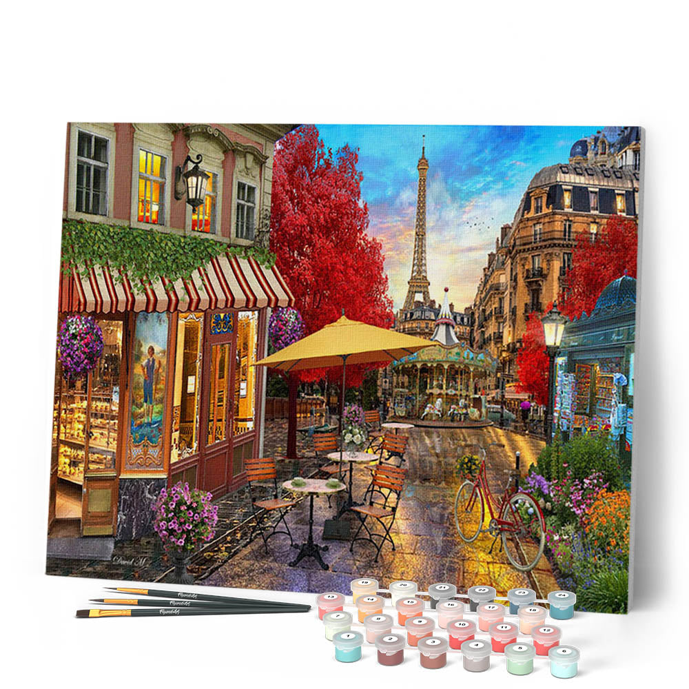 Peinture Par Numéros - Terrasse À Paris