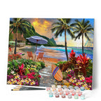 Peinture Par Numéros - Sous Les Cocotiers