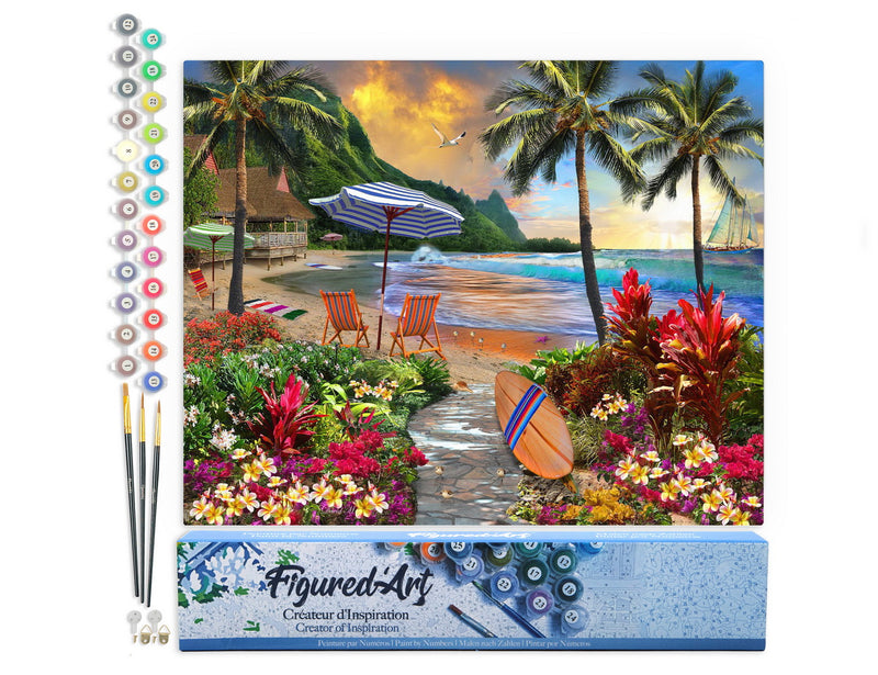 Peinture Par Numéros - Sous Les Cocotiers