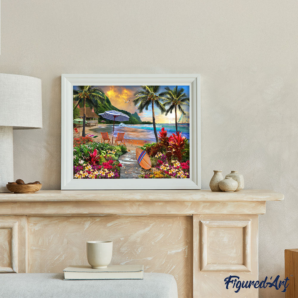 Peinture Par Numéros - Sous Les Cocotiers