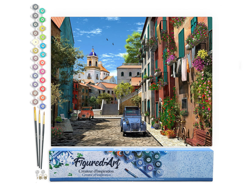 Peinture Par Numéros - Ruelle Et 2 Cv