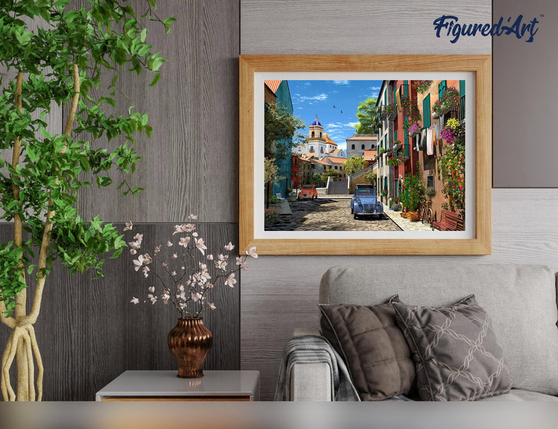 Peinture Par Numéros - Ruelle Et 2 Cv