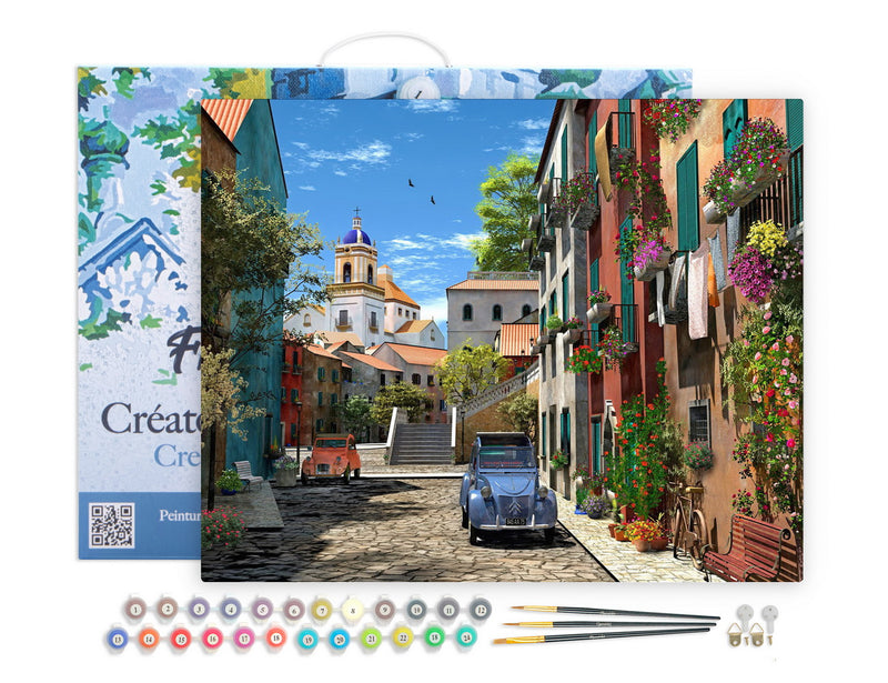 Peinture Par Numéros - Ruelle Et 2 Cv