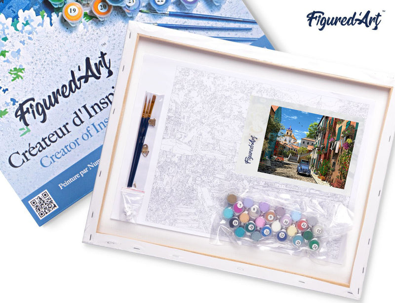 Peinture Par Numéros - Ruelle Et 2 Cv