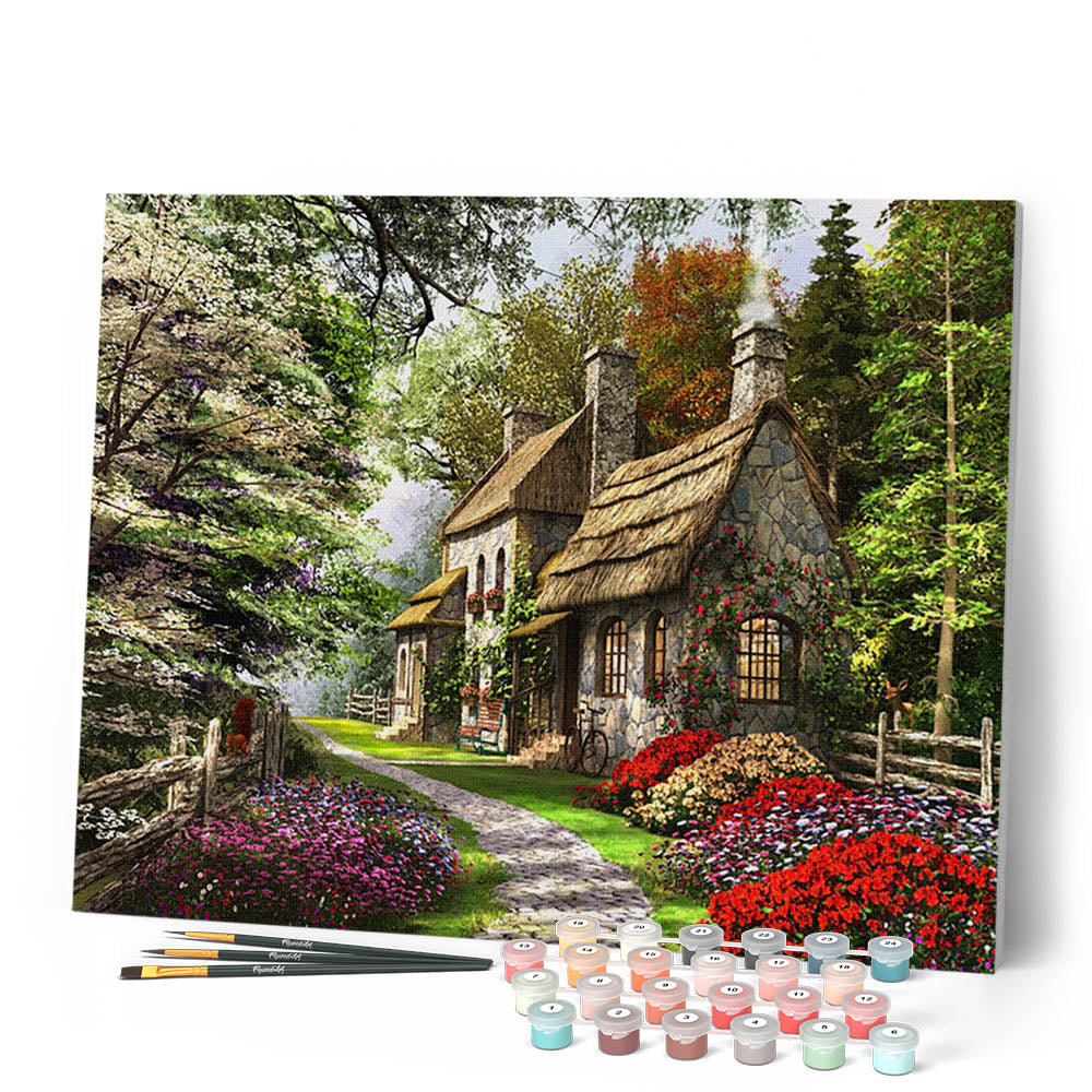 Peinture Par Numéros - Paysage De Campagne