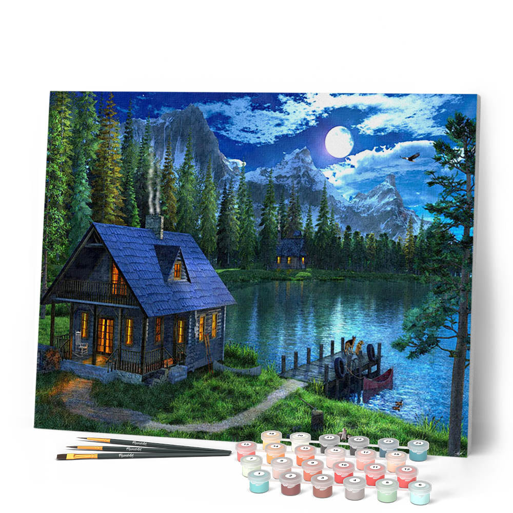Peinture Par Numéros - Lac Nocturne